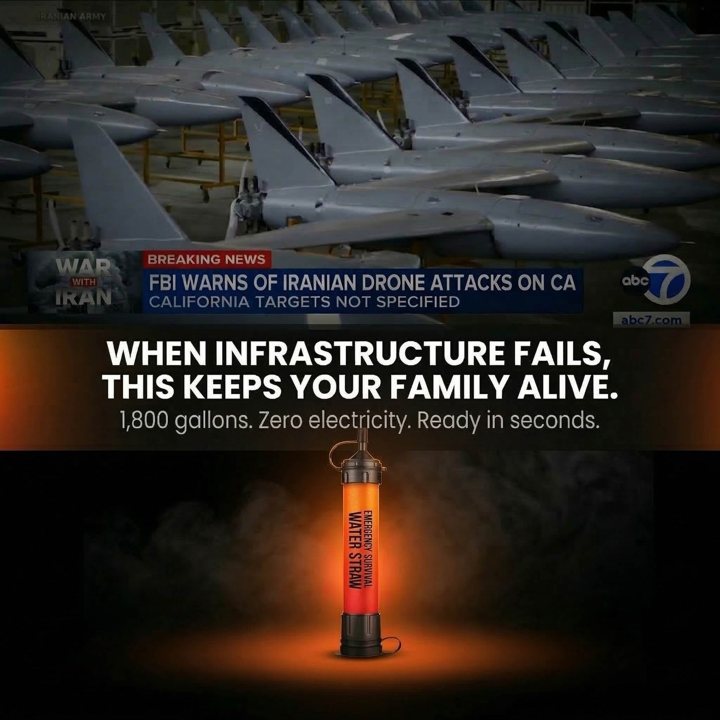 HydraCore™ Emergency Survival Water Filter Straw